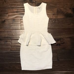 White mini dress